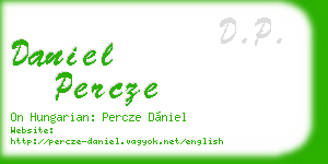 daniel percze business card