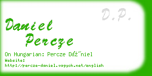 daniel percze business card